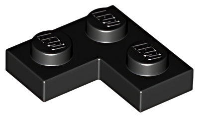 Деталь LEGO Plate 2 x 2 Corner 2420 Black U