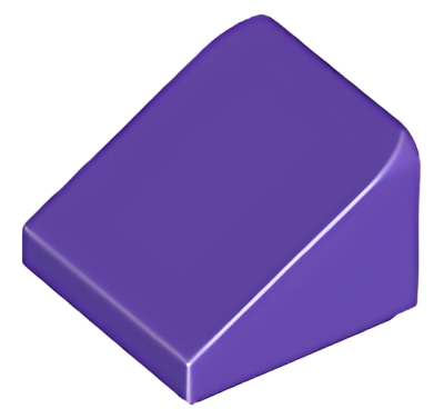 Деталь LEGO Slope 30 1 x 1 x 2/3 54200 Dark Purple U