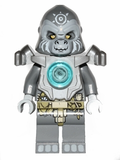 Минифигурка Lego Chima Grumlo - Flat Silver Heavy Armor loc048