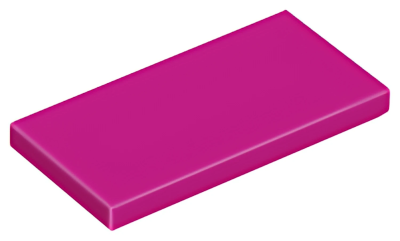 Деталь LEGO Tile 2 x 4 87079 (38879, 71150) Magenta U