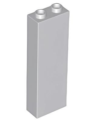 Деталь Lego Brick 1 x 2 x 5 - Blocked Open Studs or Hollow Studs 2454 Light Bluish Gray U