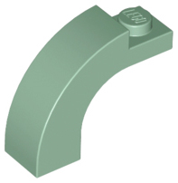 Arch 1 x 3 x 2 Curved Top, 6005 Sand Green U