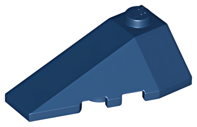 Деталь LEGO Клиновидная пластина Lego Wedge 4 x 2 Triple Left 43710 Dark Blue U
