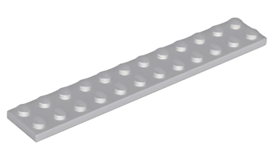 Деталь LEGO Plate 2 x 12 2445 Light Bluish Gray U