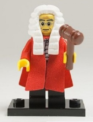 Минифигурка Lego Judge, Series 9 (Complete Set with Stand and Accessories) col09-10