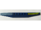 Wedge 2 x 16 Triple with Silver and Orange Circuitry on Lime Stripe Pattern Model Right Side (Sticker) - Set 70355, 30382pb06R  