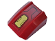 Slope, Curved 2 x 2 Lip with Gold Armor Plate Pattern (Sticker) - Set 76104, 30602pb107  