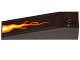 Slope 18 4 x 1 with Orange Cracks and Lava Pattern (Sticker) - Set 70321, 60477pb009  