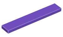 Tile 1 x 6, 6636 Dark Purple U