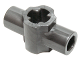 Technic, Axle Connector Hub with Two Bar Holders Perpendicular (Lightsaber Hilt), 24122
