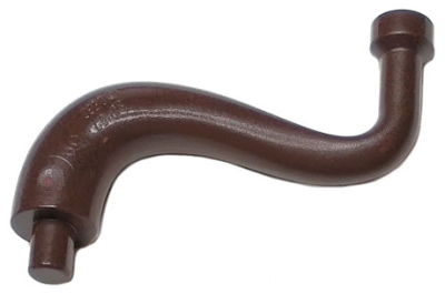 Elephant Tail / Trunk with Bar End - Long Straight Tip, 80497 Dark Brown N