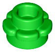 Plate, Round 1 x 1 with Flower Edge (5 Petals), 24866 Bright Green U