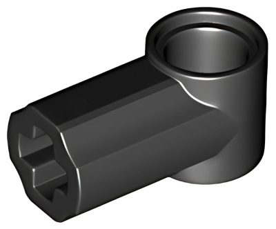 Деталь LEGO Technic, Axle and Pin Connector Angled #1 32013 Black N