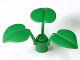 Plant Stem with Stud and 3 Large Leaves, x8  
