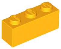 Brick 1 x 3, 3622 Bright Light Orange N
