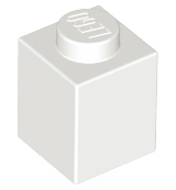 Brick 1 x 1, 3005 White N