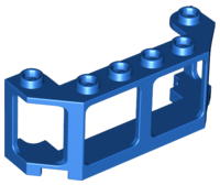 Window 2 x 6 x 2 Train Front / Boat, 17454 Blue U