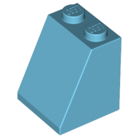Slope 65 2 x 2 x 2 with Bottom Tube, 3678b Medium Azure U