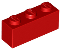 Brick 1 x 3, 3622 Red U