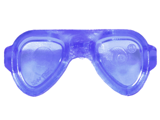 Бант Lego Friends Accessories Sunglasses / Glasses with Small Pin 18854 Trans-Purple U