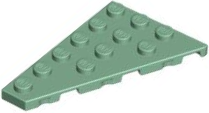 Wedge, Plate 6 x 4 Left, 48208 Sand Green N