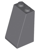 Slope 75 2 x 2 x 3 - Solid Studs, 3684c Dark Bluish Gray U