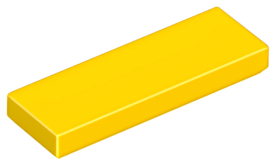 Деталь LEGO Tile 1 x 3 63864 (37294) Yellow U