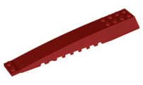 Wedge 16 x 4 Triple Curved with Reinforcements, 45301 Dark Red U
