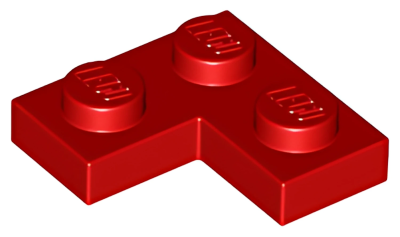 Деталь LEGO Plate 2 x 2 Corner 2420 Red U