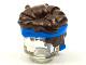 Minifigure, Hair Tousled with Molded Blue Bandana Headband Pattern, 69558pb01  