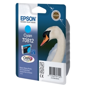 Картридж Epson T0812 Cyan голубой C13T11124A10