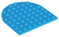 Plate, Round 8 x 8 Rounded End, 41948 Dark Azure U