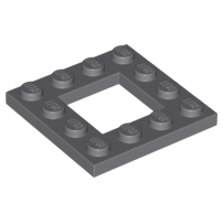 Plate, Modified 4 x 4 with 2 x 2 Open Center, 64799 Dark Bluish Gray N