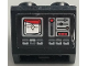 Slope, Inverted 45 2 x 2 with Flat Bottom Pin with Control Panel with Buttons, Lights, Lever and White Screen with Crosshairs Pattern (Sticker) - Set 75096, 3660pb029  