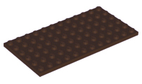 Plate 6 x 12, 3028 Dark Brown U