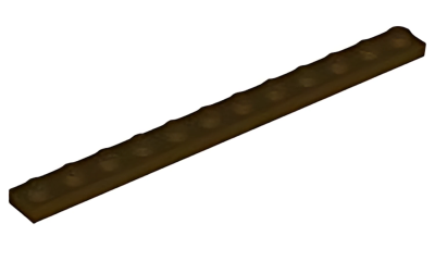 Деталь LEGO Plate 1 x 12 60479 Dark Brown U