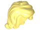 Mini Doll, Hair Female Long Wavy with Right Side Part, Short Sides, Holes on Top and Side - Flexible Rubber, 15677