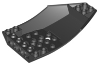 Cockpit 10 x 6 x 2 Curved, 47406 Black U