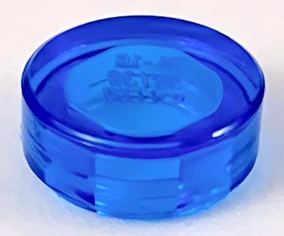 Деталь LEGO Tile, Round 1 x 1 98138 Trans-Dark Blue U