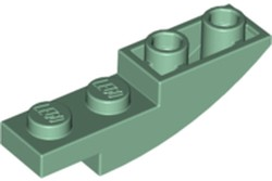 Slope, Curved 4 x 1 Inverted, 13547 Sand Green N
