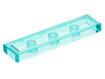 Деталь LEGO Tile 1 x 4 2431 (35371, 75703, 91143, 100687) Trans-Light Blue U