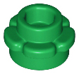 Plate, Round 1 x 1 with Flower Edge (5 Petals), 24866 Green U