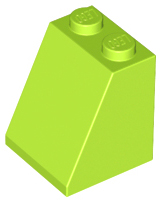 Slope 65 2 x 2 x 2 with Bottom Tube, 3678b Lime U