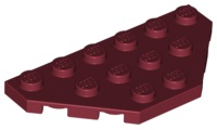 Wedge, Plate 3 x 6 Cut Corners, 2419 Dark Red U