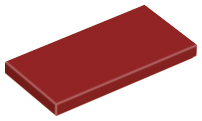 Tile 2 x 4, 87079 Dark Red U