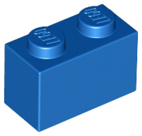 Brick 1 x 2, 3004 Blue N