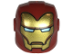 Minifigure, Headgear Helmet Armor Plates and Ear Protectors with Gold Faceplate with Medium Nougat Lines and Metallic Light Blue Eye Slits Pattern, 28631pb24  