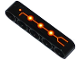 Technic, Liftarm Thick 1 x 5 with Fire Cores and Black, Red and Yellow Lines Pattern Model Left Side (Sticker) - Set 70144, 32316pb009L  