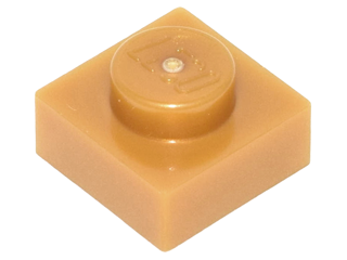 Plate 1 x 1, 3024 Pearl Gold N