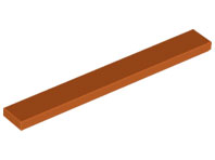 Tile 1 x 8, 4162 Dark Orange U